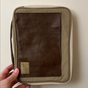 Brown and tan daily bag